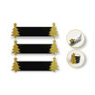 Picture of NAPKIN RING TREE GLITTER GOLD - 6 PACK